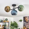 Koyoto Plafoniera, Lampada a sfera Blu, Oro, Verde, 3-Luci