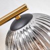 Koyoto Plafoniera, Lampada a sfera Oro, Nero, 3-Luci