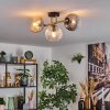 Koyoto Plafoniera, Lampada a sfera Oro, Nero, 3-Luci