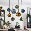 Ripoll Lampadario a sospensione, Lampada a sfera, Lampada a sospensione Écru, Nero, 8-Luci