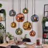 Ripoll Lampadario a sospensione, Lampada a sfera, Lampada a sospensione Écru, Nero, 8-Luci