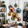 Ripoll Lampadario a sospensione, Lampada a sfera, Lampada a sospensione Écru, Nero, 8-Luci