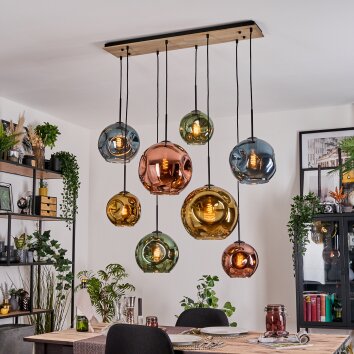 Ripoll Lampadario a sospensione, Lampada a sfera, Lampada a sospensione Écru, Nero, 8-Luci