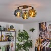 Ripoll Plafoniera, Lampada a sfera Blu, Oro, Verde, 3-Luci