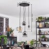 Ripoll Lampadario a sospensione, Lampada a sfera, Lampada a sospensione a cluster Ambrato, Chiaro, Grigio fumo, 4-Luci