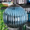 Koyoto Lampadario a sospensione, Lampada a sfera, Lampada a sospensione a cluster Blu, Verde, Ramato, 4-Luci