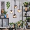 Ripoll Lampadario a sospensione, Lampada a sfera, Lampada a sospensione a cluster Ambrato, Chiaro, Grigio fumo, 4-Luci