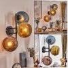 Koyoto Lampada a sfera, Applique Blu, Oro, Ramato, 3-Luci