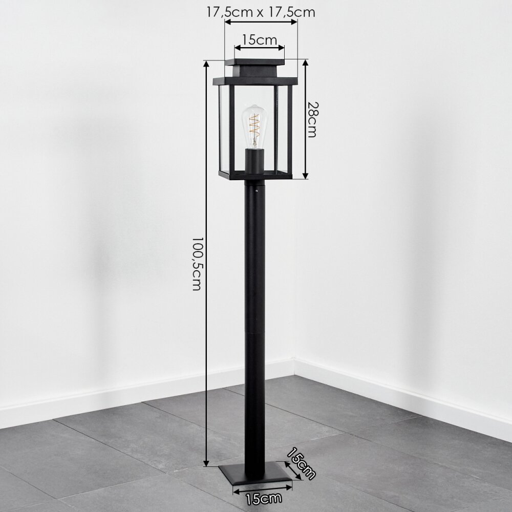 Tieva Illuminazione viale Nero, 1-Luce