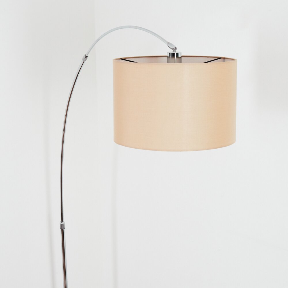 Soungou Lampada da terra Cromo, Nero, 1-Luce