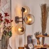 Koyoto Lampada a sfera, Applique Ambrato, Chiaro, Grigio fumo, 3-Luci