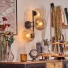 Koyoto Lampada a sfera, Applique Ambrato, Chiaro, Grigio fumo, 3-Luci