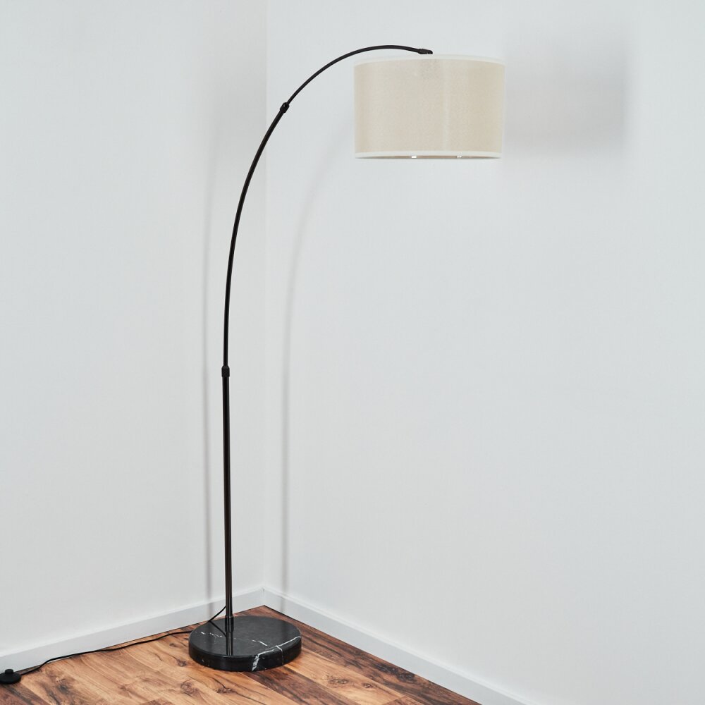 Bassagoda Lampada da terra Cromo, Nero, 1-Luce