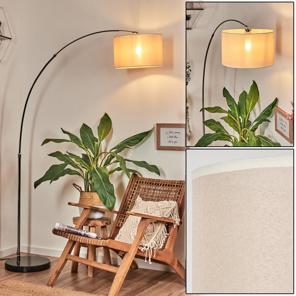 Bassagoda Lampada da terra Cromo, Nero, 1-Luce main product photo