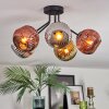 Ripoll Plafoniera, Lampada a sfera Cromo, Oro, Ramato, Grigio fumo, 5-Luci