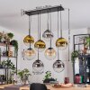 Gastor Lampadario a sospensione, Lampada a sfera, Lampada a sospensione Ambrato, Oro, Chiaro, Grigio fumo, 8-Luci