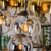 Gastor Lampadario a sospensione, Lampada a sfera, Lampada a sospensione Ambrato, Oro, Chiaro, Grigio fumo, 8-Luci