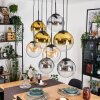 Gastor Lampadario a sospensione, Lampada a sfera, Lampada a sospensione Ambrato, Oro, Chiaro, Grigio fumo, 8-Luci