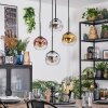 Ripoll Lampadario a sospensione, Lampada a sfera, Lampada a sospensione a cluster Cromo, Oro, Chiaro, Ramato, Grigio fumo, 4-Luci