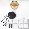 Ripoll Lampadario a sospensione, Lampada a sfera, Lampada a sospensione a cluster Ambrato, 4-Luci