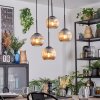 Ripoll Lampadario a sospensione, Lampada a sfera, Lampada a sospensione a cluster Ambrato, 4-Luci