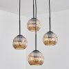 Ripoll Lampadario a sospensione, Lampada a sfera, Lampada a sospensione a cluster Ambrato, 4-Luci