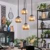 Ripoll Lampadario a sospensione, Lampada a sfera, Lampada a sospensione a cluster Ambrato, 4-Luci