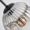 Ripoll Lampadario a sospensione, Lampada a sfera, Lampada a sospensione a cluster Cromo, Chiaro, Grigio fumo, 4-Luci