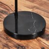 Bassagoda Lampada da terra, Lampade ad arco Nero, 1-Luce, Paralume in tessuto
