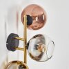 Koyoto Lampada a sfera, Applique Oro, Nero, 3-Luci