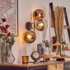 Koyoto Lampada a sfera, Applique Oro, Nero, 3-Luci