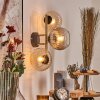 Koyoto Lampada a sfera, Applique Oro, Nero, 3-Luci