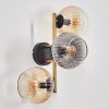 Koyoto Lampada a sfera, Applique Oro, Nero, 3-Luci