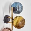 Koyoto Lampada a sfera, Applique Oro, Nero, 3-Luci