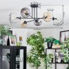Koyoto Plafoniera, Lampada a sfera 78 cm Ambrato, Chiaro, Grigio fumo, 6-Luci