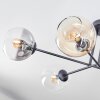 Koyoto Plafoniera, Lampada a sfera 78 cm Ambrato, Chiaro, Grigio fumo, 6-Luci