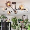 Koyoto Plafoniera, Lampada a sfera 78 cm Ambrato, Chiaro, Grigio fumo, 6-Luci