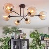 Koyoto Plafoniera, Lampada a sfera 78 cm Ambrato, Chiaro, 6-Luci