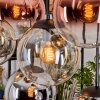 Gastor Lampadario a sospensione, Lampada a sfera, Lampada a sospensione Ambrato, Cromo, Chiaro, Ramato, Grigio fumo, 8-Luci