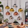 Gastor Lampadario a sospensione, Lampada a sfera, Lampada a sospensione Cromo, Oro, Chiaro, Ramato, Grigio fumo, 8-Luci