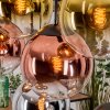 Gastor Lampadario a sospensione, Lampada a sfera, Lampada a sospensione Cromo, Oro, Chiaro, Ramato, Grigio fumo, 8-Luci