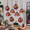 Gastor Lampadario a sospensione, Lampada a sfera, Lampada a sospensione Chiaro, Ramato, 8-Luci