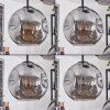 Ripoll Lampadario a sospensione, Lampada a sfera, Lampada a sospensione a cluster Grigio fumo, 4-Luci