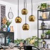 Ripoll Lampadario a sospensione, Lampada a sfera, Lampada a sospensione a cluster Oro, 4-Luci