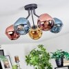 Ripoll Plafoniera, Lampada a sfera Blu, Oro, Ramato, 5-Luci