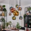 Ripoll Lampadario a sospensione, Lampada a sfera, Lampada a sospensione Écru, Nero, 8-Luci