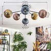 Koyoto Plafoniera, Lampada a sfera 73 cm Blu, Oro, Ramato, 6-Luci