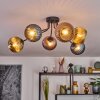 Koyoto Plafoniera, Lampada a sfera 73 cm Blu, Oro, Ramato, 6-Luci