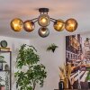 Koyoto Plafoniera, Lampada a sfera 73 cm Blu, Oro, Ramato, 6-Luci