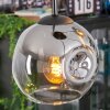 Ripoll Lampadario a sospensione, Lampada a sfera, Lampada a sospensione a cluster Cromo, Chiaro, Grigio fumo, 4-Luci